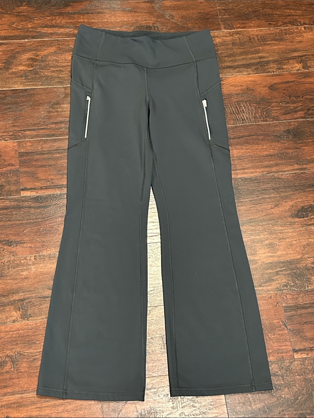 Athleta Rainier Gray BootcutWorkout Pants